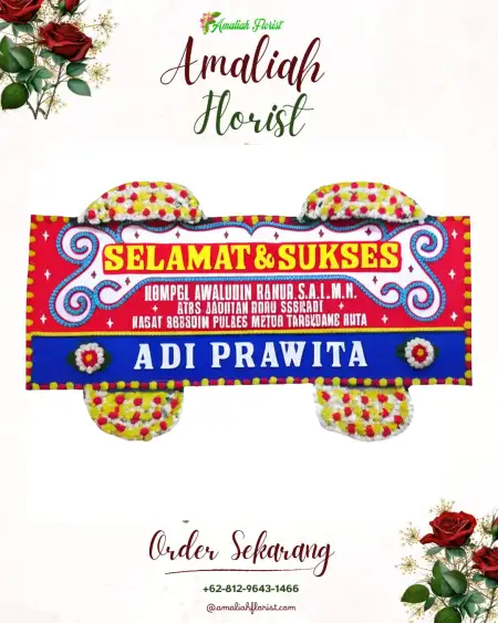 Papan Bunga Ucapan Selamat Manyingsal